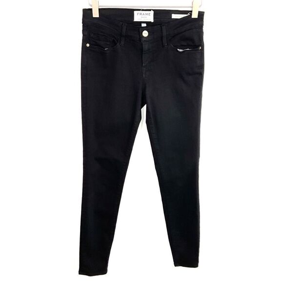 Frame Black Film Noir Le Skinny de Jeanne Jeans 25 - Picture 5 of 5
